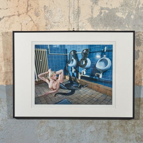 Porträt, Rose Zone, Künstler- Performancerinn, Café Moskau, Berlin 1997